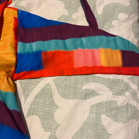 Extremely Vibrant Multi Colored Fun Open Back Dress - Picture 5 of 11